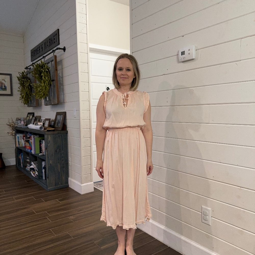 Bella Dahl Pink Smock Dress